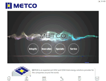 Tablet Screenshot of metco.com.tw